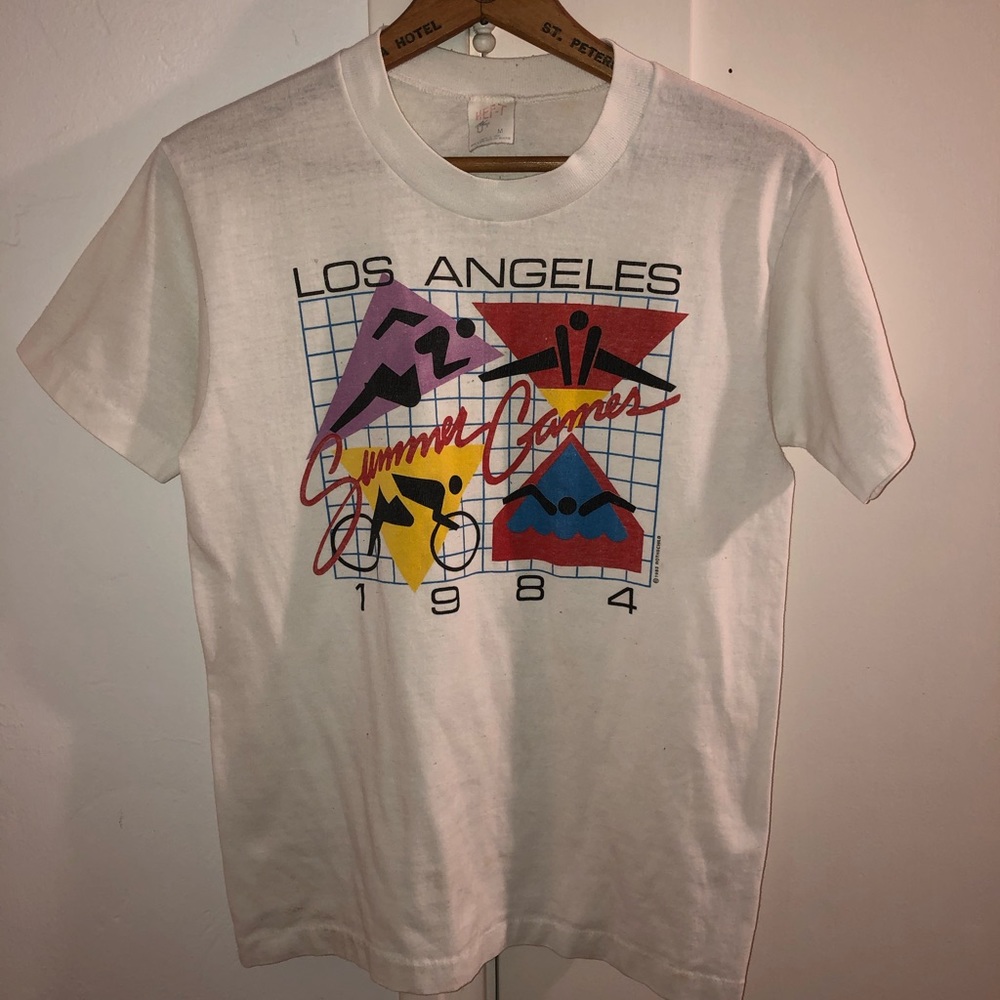 Vintage 50/50 blend 84 Los Angeles Olympics Medium